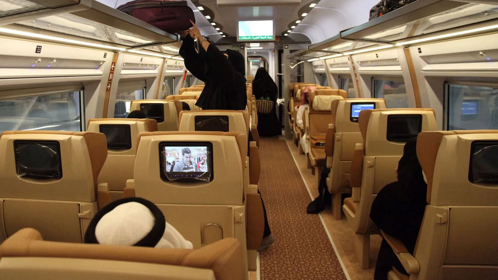 Haramain High-Speed Train connecting Jeddah Airport to Makkah for pilgrims